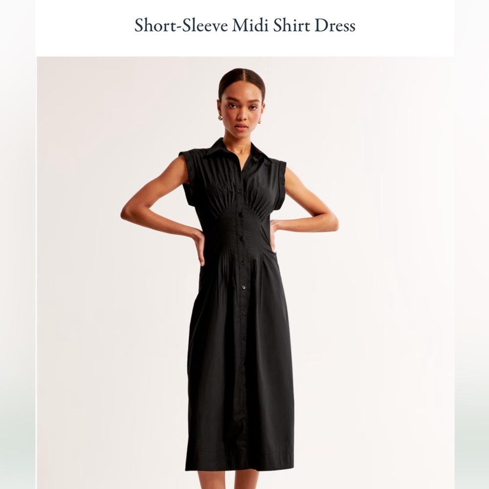 Abercrombie short sleeve midi dress! XS petite